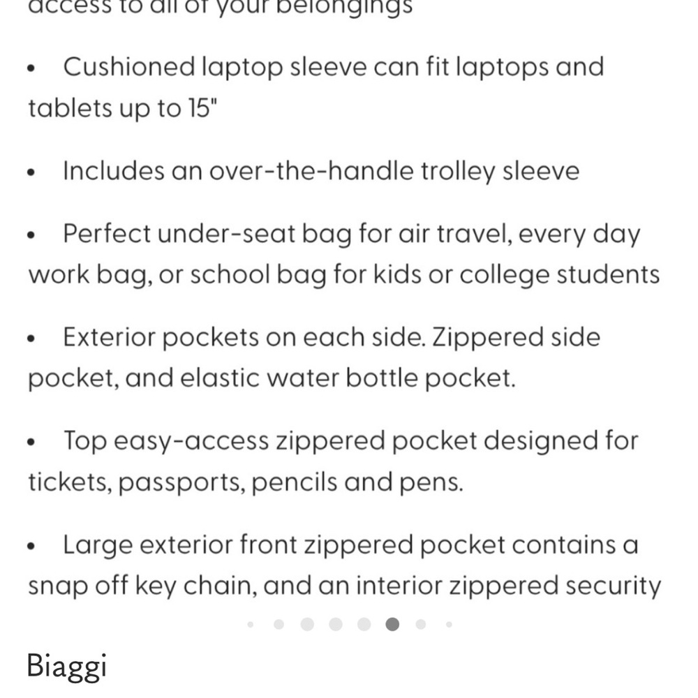 Biaggi Zipsac On The Go Backpack - Picture 8 of 9